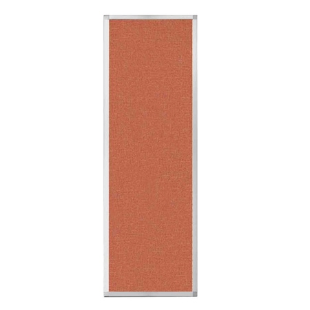 Hush Panel Configurable Cubicle Partition 2' X 6' Papaya Fabric